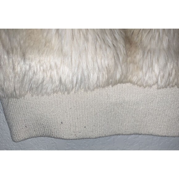 H&M Divided Faux Fur Beige Vest size 8 - Picture 5 of 10
